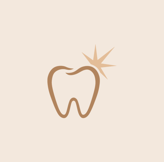 Hillcrest Glow Dental Office tooth icon with a sparkling highlight.